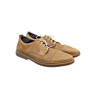 Cole Haan Mens Size 13 EUC Brandt Tan Leather Cap Toe Casual Dress Oxfords Shoes